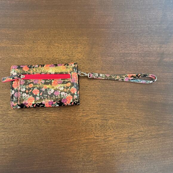 Madison Spencer Wristlet Floral Wallet 4x6 Zipper Coin Credit Card ID Unused - Picture 3 of 10